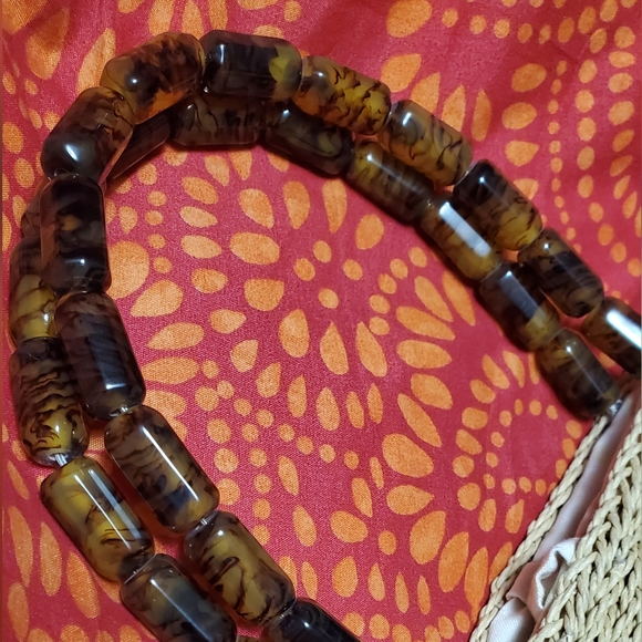 Talbot's Straw Purse Bead Handles - Picture 2 of 8